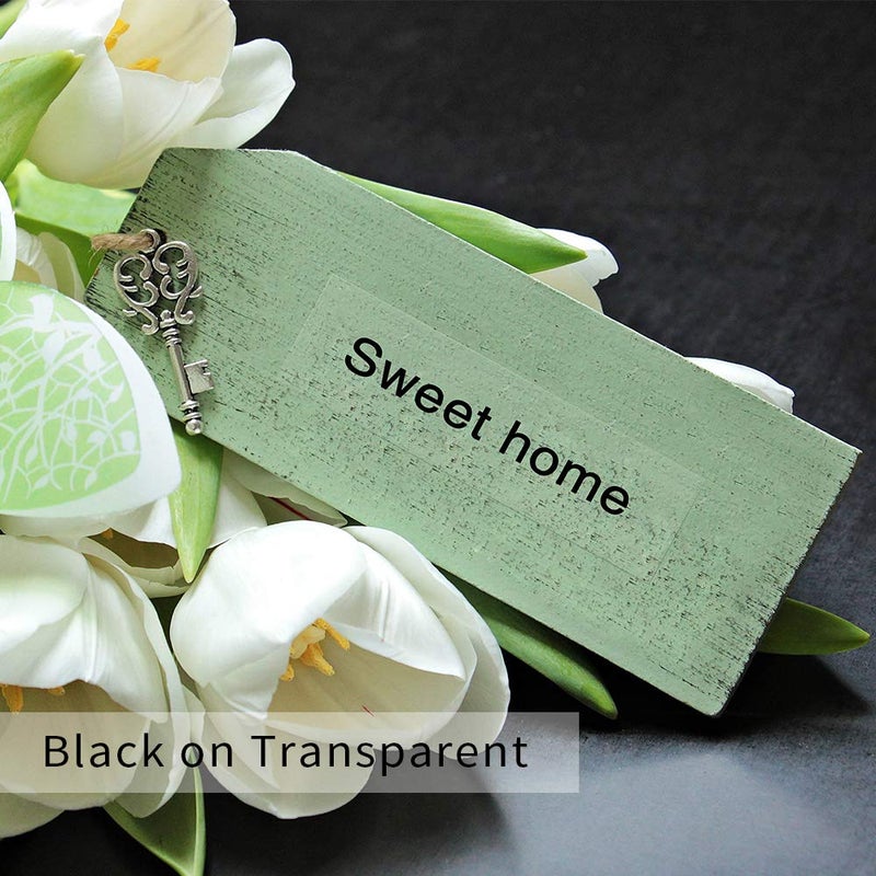 Phomemo D30 Label Tape, for D30 D35 Q30 Q30S Q31 Label Maker, Black on Transparent Clear Sticker Thermal Paper Self-Adhesive Label Maker Tape, 14mm x 30mm (0.55 x 1.18 Inch) 210 Labels/Roll, 3-Roll - Image 3