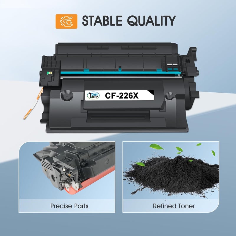 كول تونر خرطوشة حبر 26X CF226X لطابعة HP LaserJet M402n M426fdw سوداء عالية الإنتاجية متوافقة مع HP 26A CF226A Pro M402n MFP M426fdw M402dn M402dne M402 M402dw M426fdn M426 M426dw عبوة 4 - Image 5