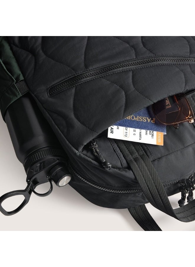 BAGSMART - BAGSMART Black Vega 23L Featherlight 15.6 Inch Laptop Backpack - Image 1