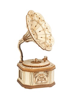 Robotime Rolife Gramophone Model 3D Wooden Puzzle TG408, 3D Wooden Puzzles for Adults/Teens, Creative Home Decor, Unique Gift for Craft Hobby Adults/Teens  - Image 1