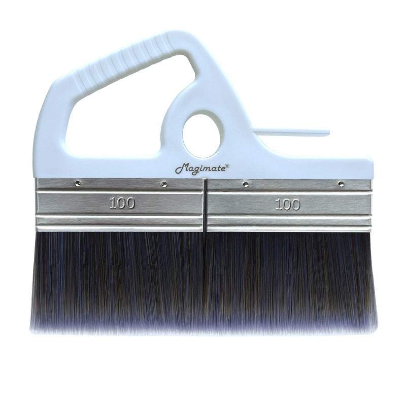 Magimate 8 Inch Large Paint Brush Flat Wide Varnish Brush for Acrylic Painting Wallpaper Glue Furniture Fence Stain Art Gesso Soft Poly Paddle - Image 2