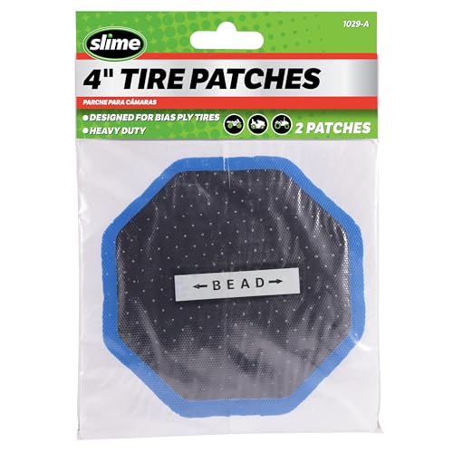 Slime لاصقة ثقب الإطارات سلايم 1029-A، ثقيلة الوزن، بزاوية، 4" عبوة من 2 - Image 1