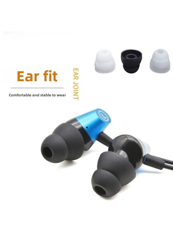 Universal In-ear Double-layer Silicone Sleeve Bluetooth Headset Silicone Sleeve Earplug Sleeve Sleep Sound Insulation Noise Reduction Earmuffs Ear Caps-Color:Black-Model:Earplugs Ear Caps  - Image 3