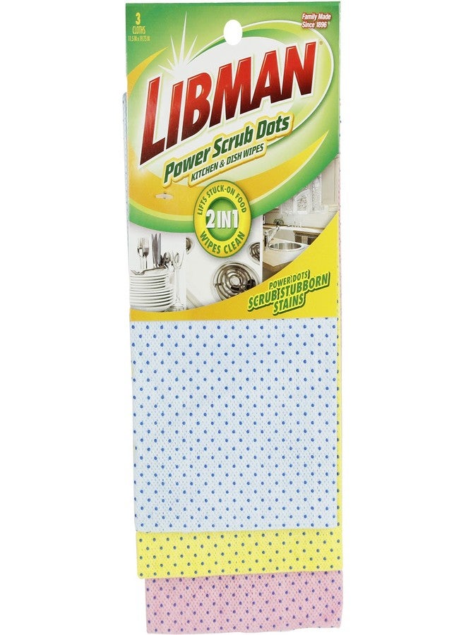 Libman Commercial Libman 337 Power Scrub Dots Kitchen and Dish Wipes - Image 1