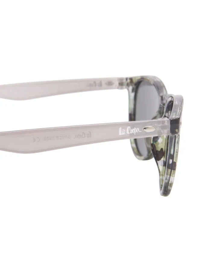 Lee Cooper Polarized Sunglasses Grey Frame Silver Mirror Mirror Lens 48mm  - LCK106C03