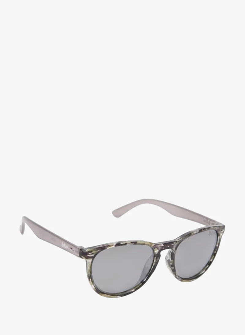 Lee Cooper Polarized Sunglasses Grey Frame Silver Mirror Mirror Lens 48mm  - LCK106C03