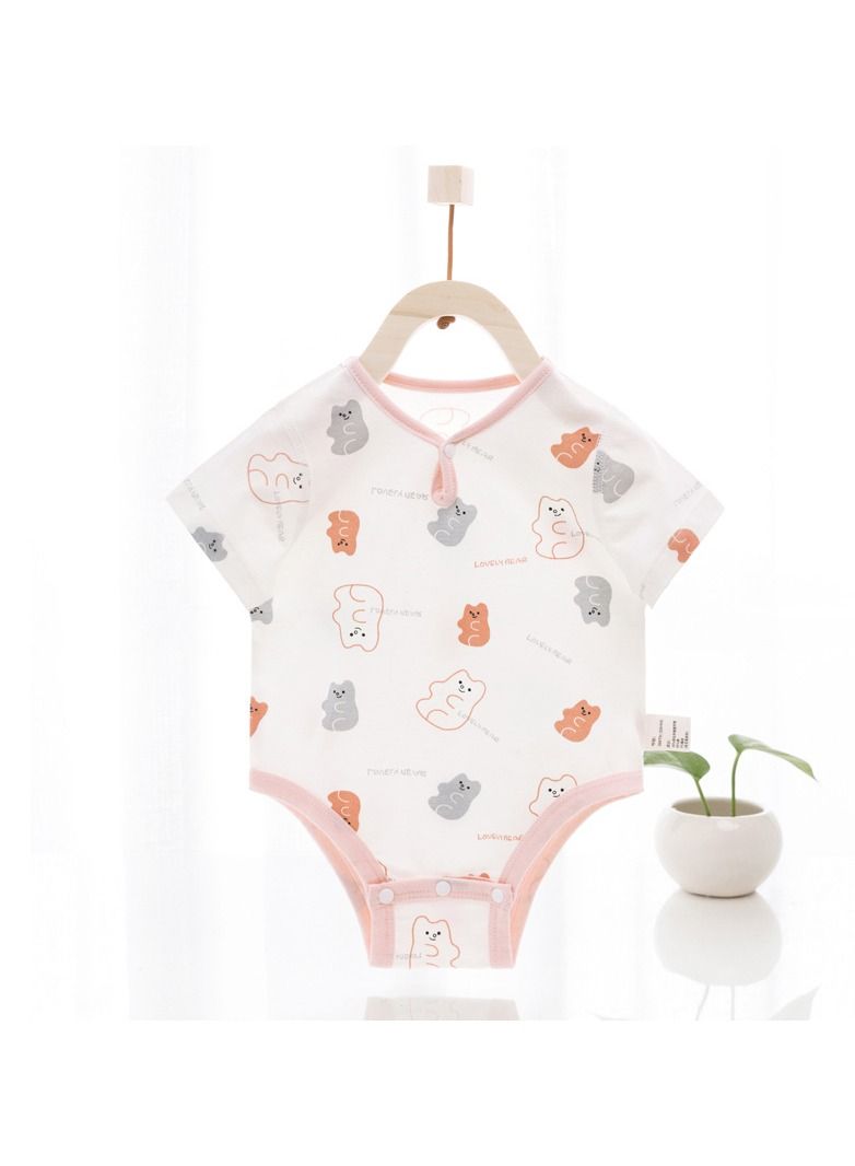Loquat Baby Summer Short Sleeve Cute Comfortable Jumpsuit 