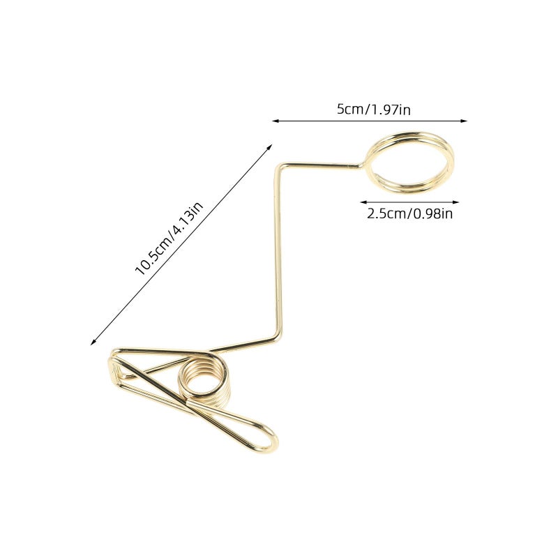 Adjustable Glass Edge Clamp For Cocktail Garnish Holder Z Shape 10 50X5 00X2 50CM - Image 3