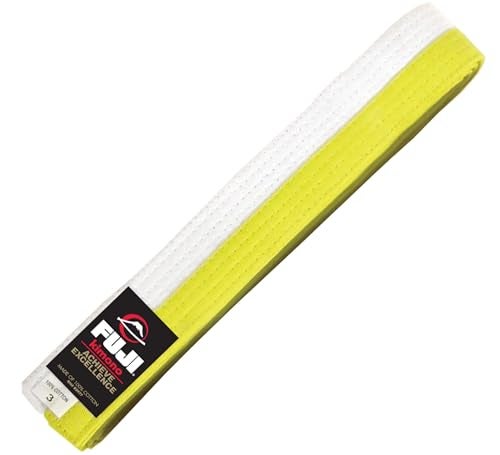Fuji Sports Belt, White/Yellow, 6 - Image 1
