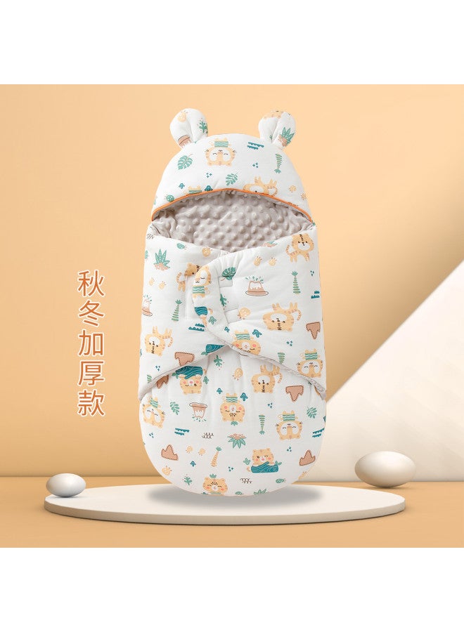 YISHUANGER Anti-kick Sleeping Bag For Spring, Autumn, And Winter, Newborn Baby Boy And Girl Cocoon-style Home And Outing Anti-startle - Image 2