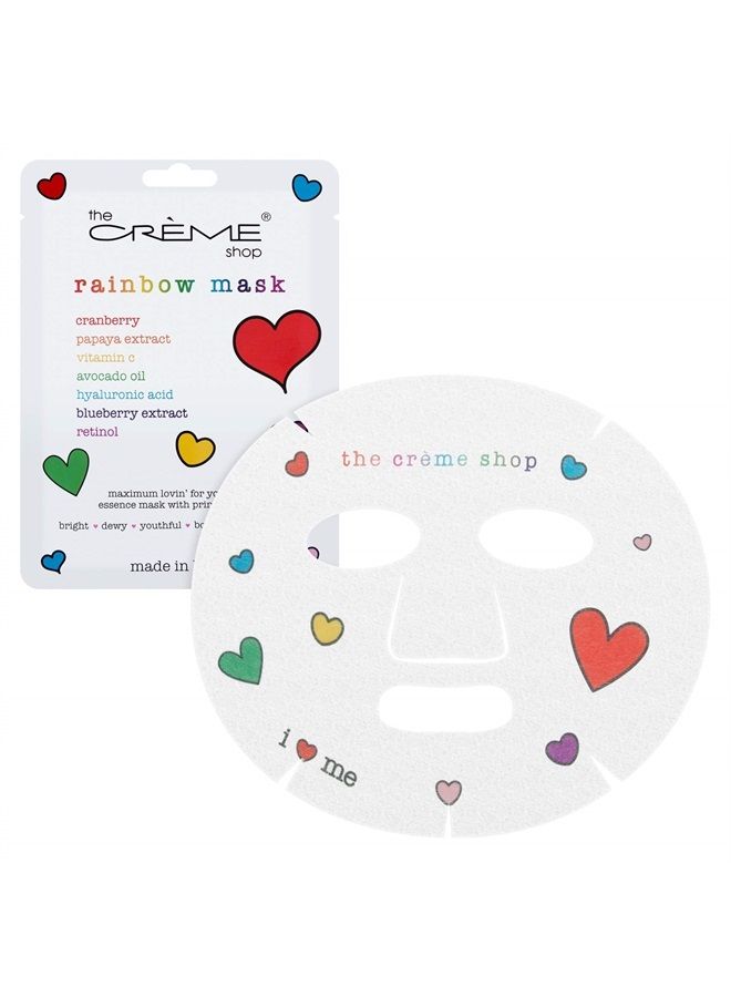 The Crème Shop Korean Skincare Rainbow Face Sheet Mask for Bright, Dewy, Youthful, Bouncy, Healthy Skin - 3 Pack - Image 2