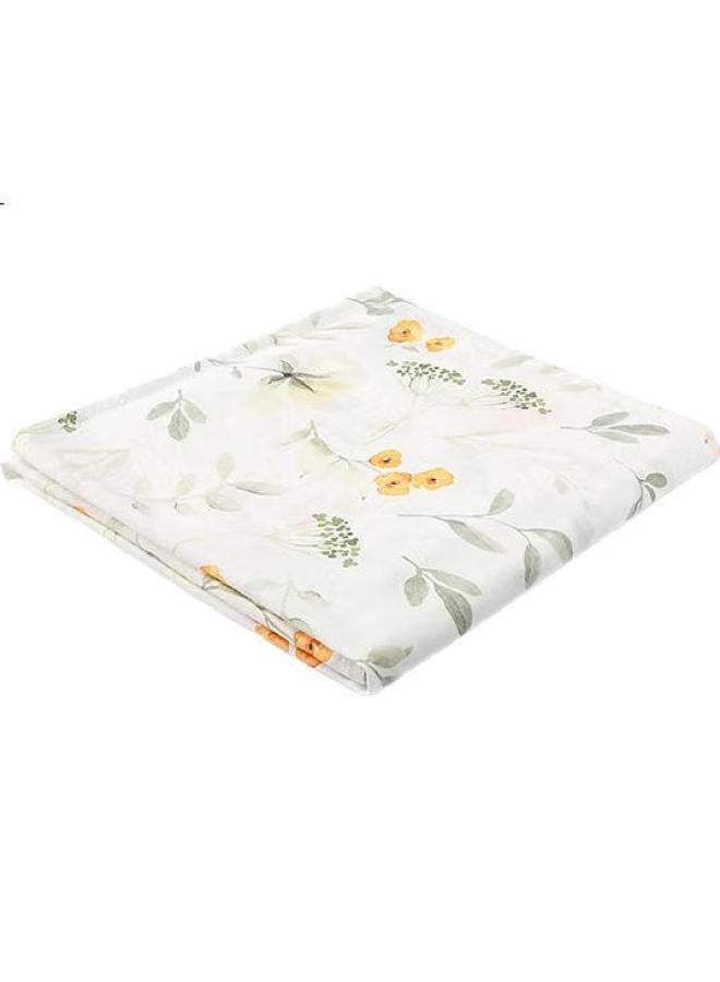 Yeehoo Baby Bath Towel Bamboo Cotton Antibacterial Absorbent Bath Towel Baby Bath Towel Large Size Full Printed Leaf 115*115Cm - Image 1