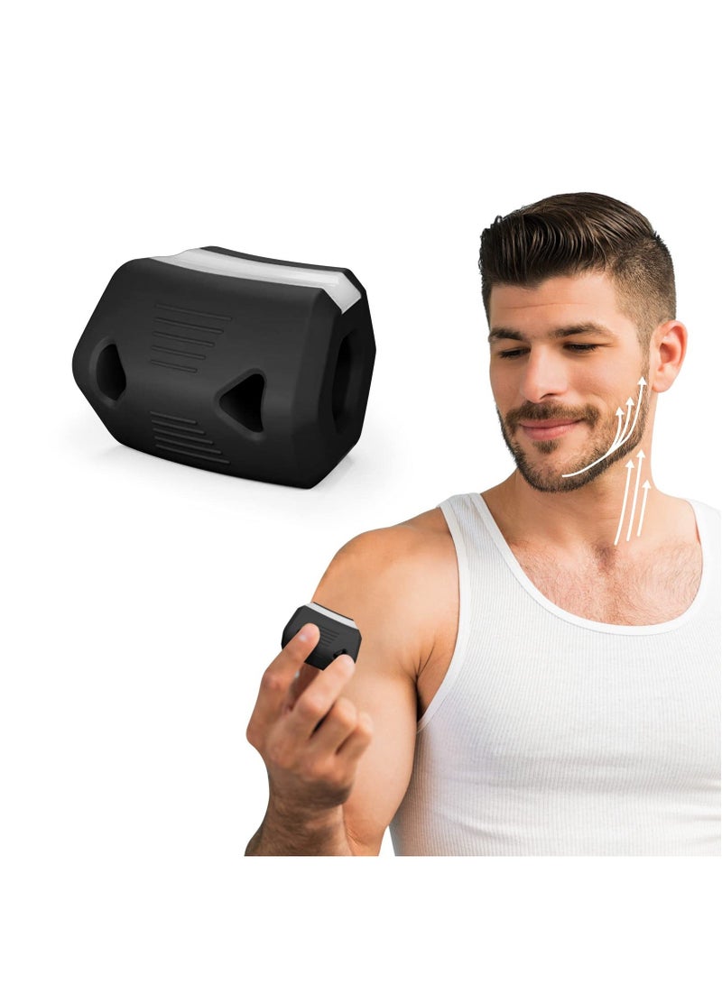 Y&D SYOSI Jawline Exerciser for Men Women, Jaw Trainer, Silicone Facial Sculpting Jawline, Reduce Double Chin, Face Neck Toning, Strengthen Muscles, Tighten Skin and (Black, 55lb) - Image 1
