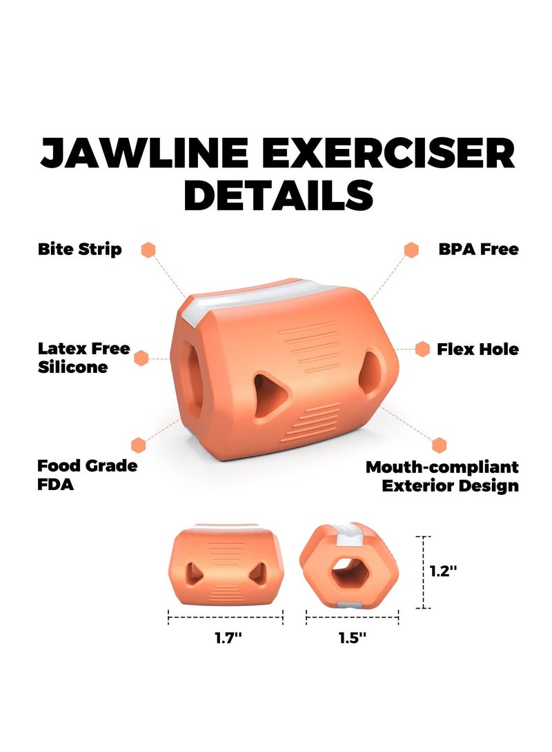Y&D SYOSI Jawline Exerciser for Men Women, Jaw Trainer, Silicone Facial Sculpting Jawline, Reduce Double Chin, Face Neck Toning, Strengthen Muscles, Tighten Skin and (Black, 55lb) - Image 2