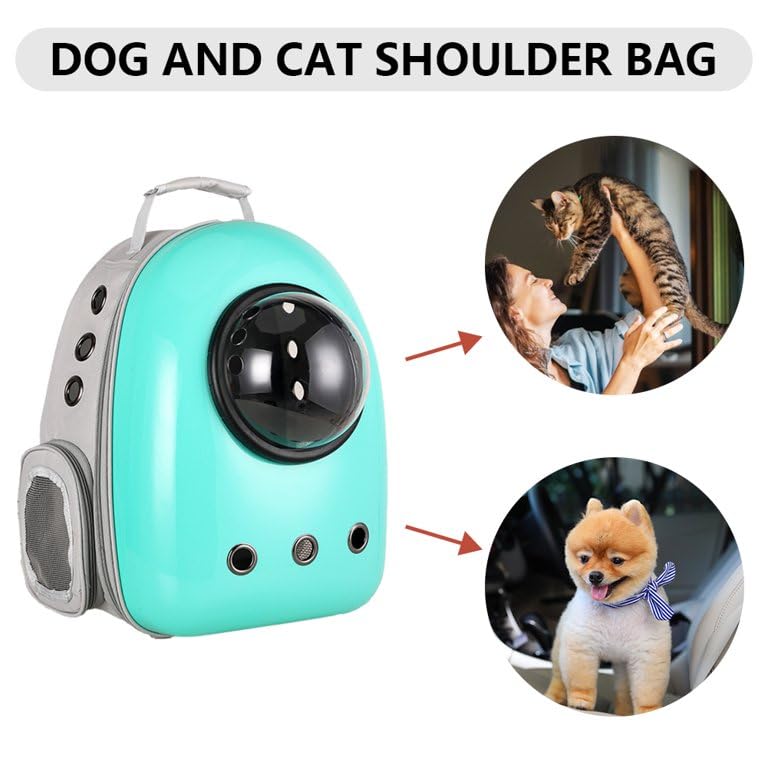 VAYINATO ® Astronaut Space Bubble (Olive Green-Color) Portable Pet Backpack Travel Carrier, Waterproof, Breathable Outdoor Transport for Cat and Small Dog Mutil Colors to Choose by Petzlifeworld - Image 2