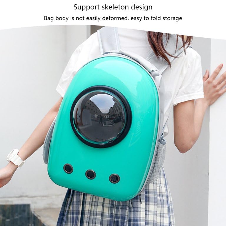VAYINATO ® Astronaut Space Bubble (Olive Green-Color) Portable Pet Backpack Travel Carrier, Waterproof, Breathable Outdoor Transport for Cat and Small Dog Mutil Colors to Choose by Petzlifeworld - Image 3
