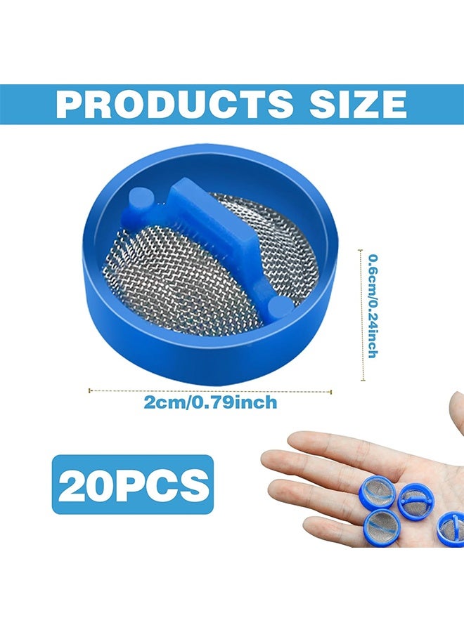HY 20 Pcs Washing Machine Water Filter, Washing Machine Water Inlet Valve Washing Machine Filter Hose Washer with Screen Filter, Washing Machine Hose Filter Inline Water Filter Washing Machine Inlet Valve - Image 2