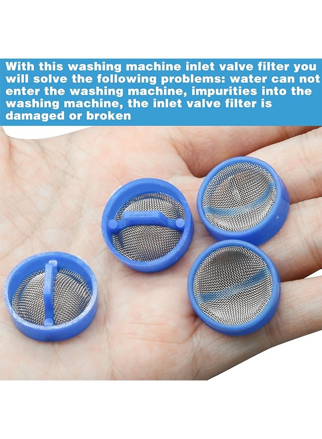 HY 20 Pcs Washing Machine Water Filter, Washing Machine Water Inlet Valve Washing Machine Filter Hose Washer with Screen Filter, Washing Machine Hose Filter Inline Water Filter Washing Machine Inlet Valve - Image 5