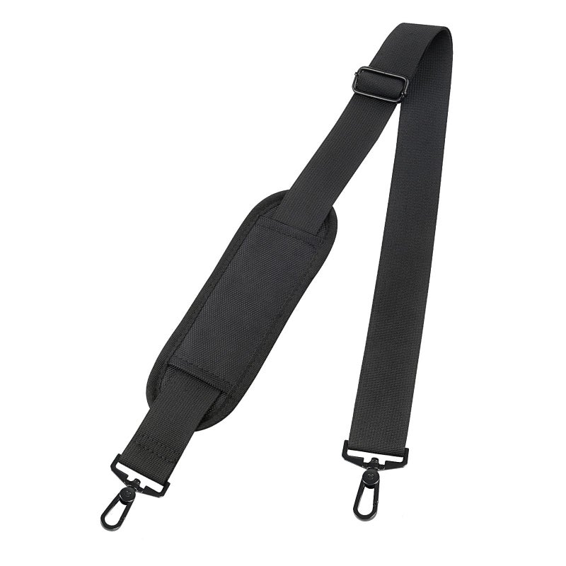 Taygeer Taygeer Shoulder Strap, 52" Universal Replacement Laptop Shoulder Strap Luggage Duffel Bag Strap Adjustable Comfortable Belt with Metal Hooks for Briefcase Computer Messenger Bag Laptop Case, Black  - Image 5