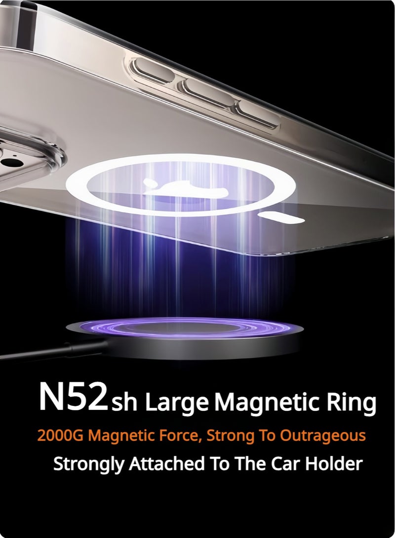 iPhone 15 Pro Case Magsafe Frosted Case With a Camera Cover,Anti Fingerprint Case,Compatible With Ugreen Car Holder,Anker Car Holder,Ugreen Magsafe,Anker Magsafe,Apple Magsafe Wallet,Card Holder For iPhone Case - Image 5