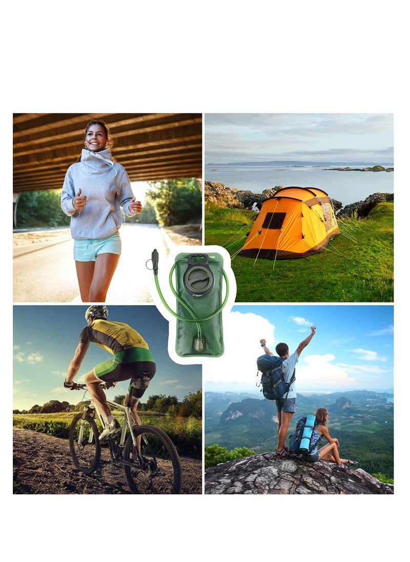 Hydration Bladder Water Reservoir 2L with Hydration Pack Cleaning Kit Tube Insulator Bite Valve Cover