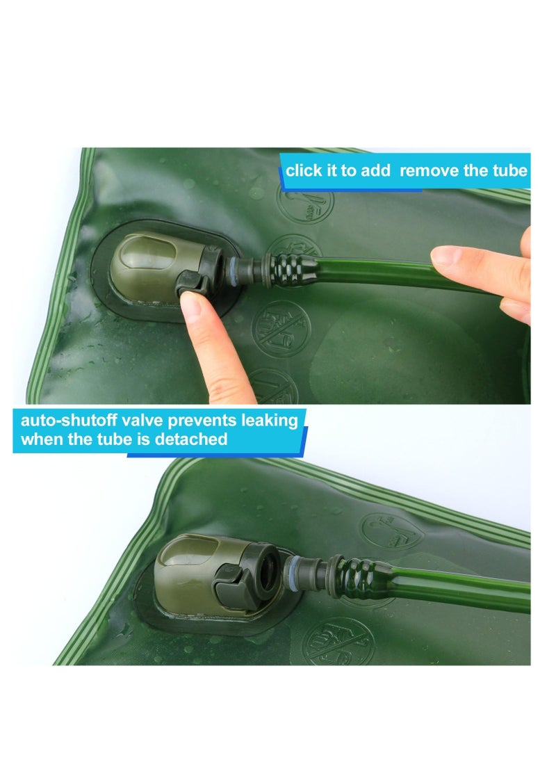 Cool Baby Style Hydration Bladder Water Reservoir 2L with Hydration Pack Cleaning Kit Tube Insulator Bite Valve Cover  - Image 3