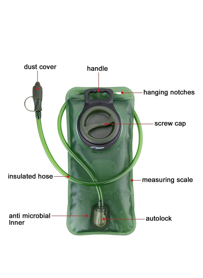 Cool Baby Style Hydration Bladder Water Reservoir 2L with Hydration Pack Cleaning Kit Tube Insulator Bite Valve Cover  - Image 4