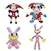 SAJISP The Amazing Digital Circus Plush4pcs Pomni Plushies Toy Gift Cute Stuffed Figure Doll for Kids and Adults Birthday Halloween Christmas Choice for Boys Girls - Image 4