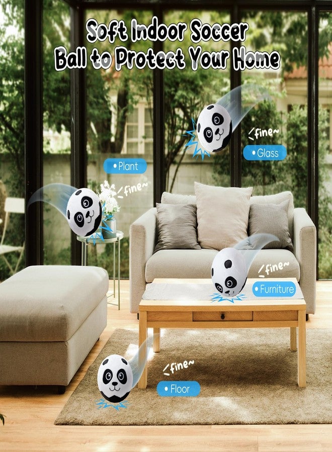 VangeBow Silent Indoor Soccer Balls for Toddlers 1-3, Inflatable Soft Plush Baby Toddler Soccer Ball Toys Gifts for 1 2 3 4 5 Year Old Boy Girl First Birthday Gift (Panda, Pump Include) - Image 5