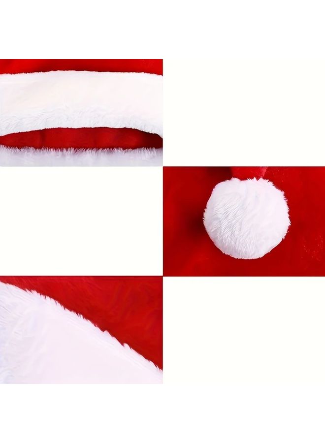Red Christmas Hat For Adults Winter Holiday New Year Party Decorations Gift Costume School Supplies - Image 3