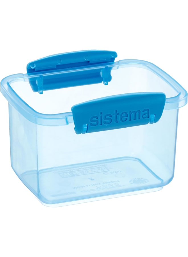Sistema Sandwich Lunch Boxes 3-Pieces, 400 Ml Capacity, (Spring Green, Radiant Raspberry, Blue Lagoon) - Image 3