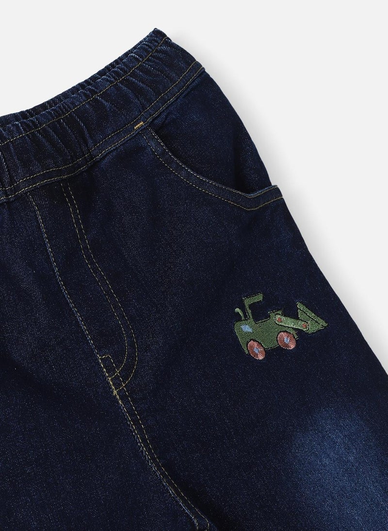 نوتيناتي جينز رياضي قطني مطرز بالمركبات للأولاد من نوتيناتى - Image 3