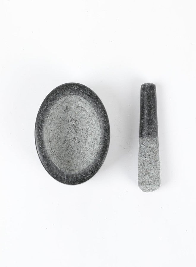 HAWOK Mini Mortar and Pestle Dia. 3.7 inch Set Black… - Image 5