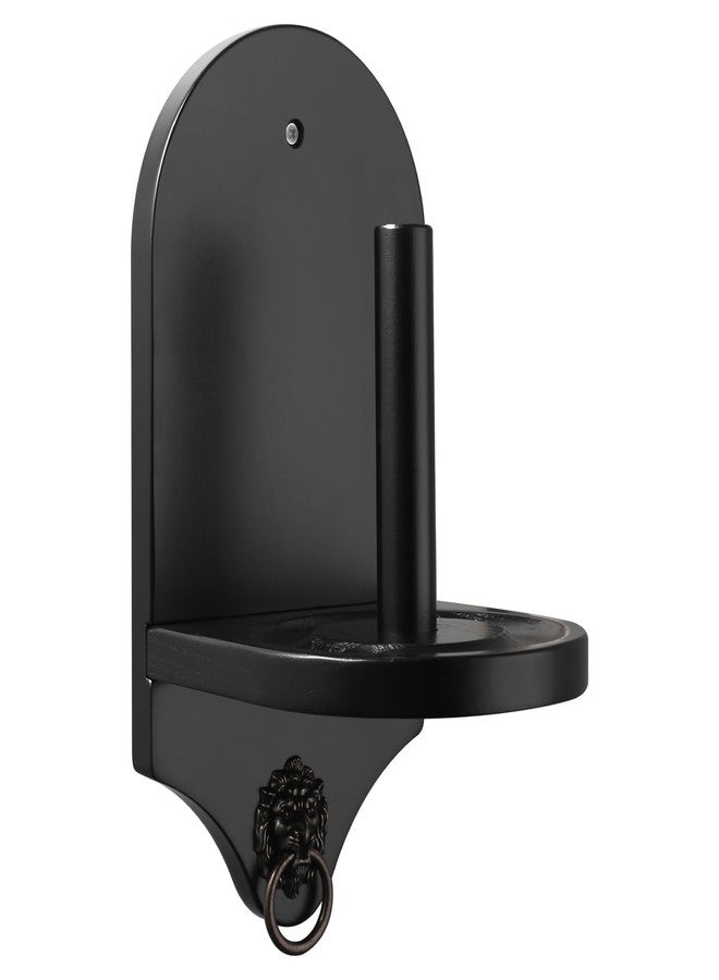 HMQQ Billiards Accessories: Wall Mounted Pool Chalk Holder, with a Natural Wood, Black Finish - Image 1