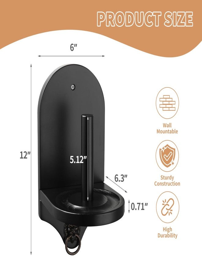 HMQQ Billiards Accessories: Wall Mounted Pool Chalk Holder, with a Natural Wood, Black Finish - Image 3