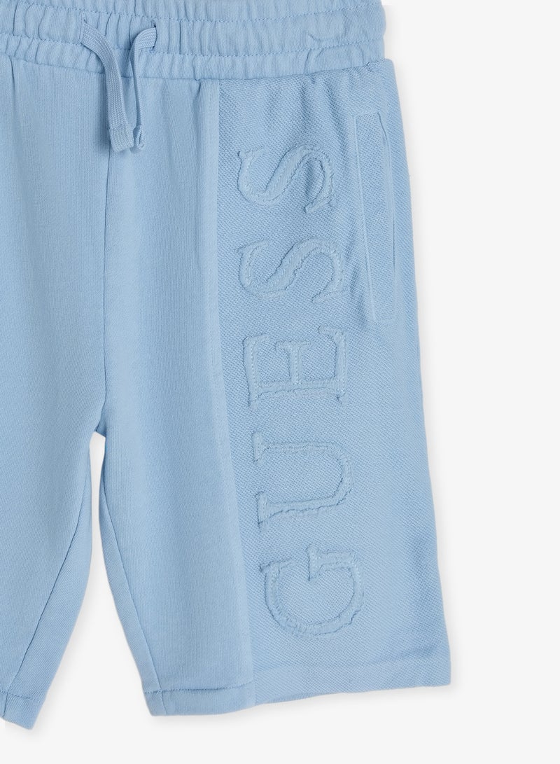 GUESS Youth Logo Drawstring Casual Shorts - Image 3