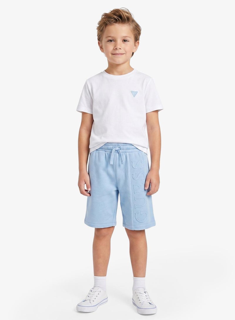 GUESS Youth Logo Drawstring Casual Shorts - Image 4