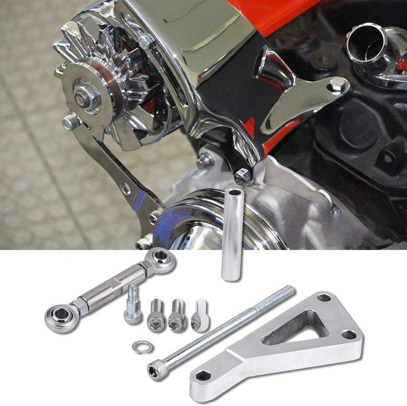 woobles Polished Billet Aluminum Alternator Bracket Kit Set PCE232 1002 - Image 3