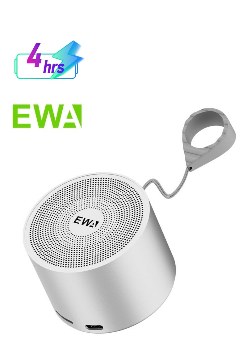EWA مكبر صوت معدني صغير بلوتوث 5.0 EWA A129 (فضي) - Image 1
