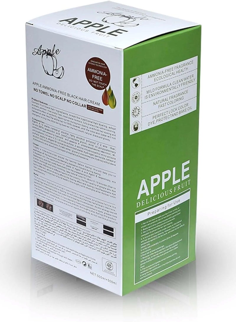 Apple Natural Hair Color Cream 96 Ammonia Free - Image 3