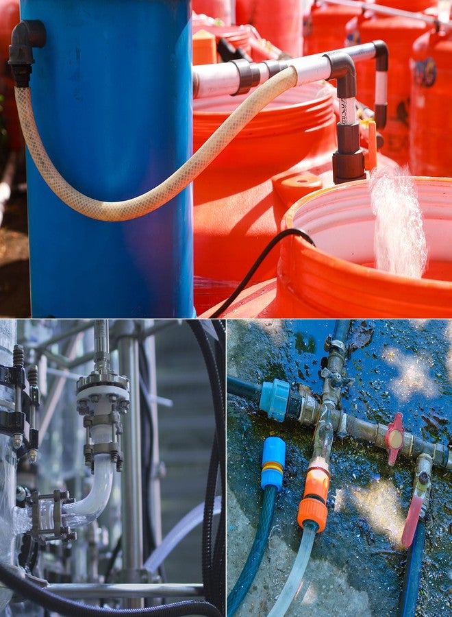 ميكسينيتي أنبوب فينيل PVC شفاف مضفر من MECCANIXITY، قطر داخلي 3/8 بوصة وقطر خارجي 1/2 بوصة، خرطوم مياه عالي الضغط بطول 10 أقدام للأنابيب الصناعية والمضخات، 9.5 مم × 12.7 مم، مع مشابك - Image 5