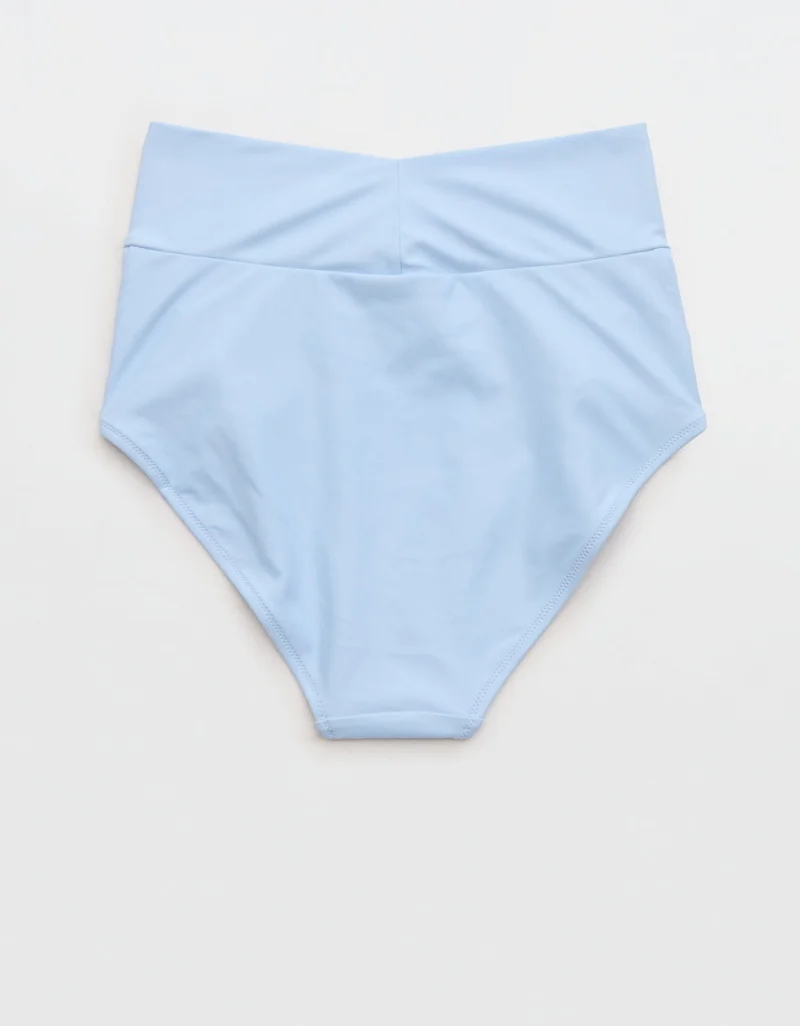 Aerie  Aerie Ruched High Waisted Full Coverage Bikini Bottom for Women | Best Price UAE