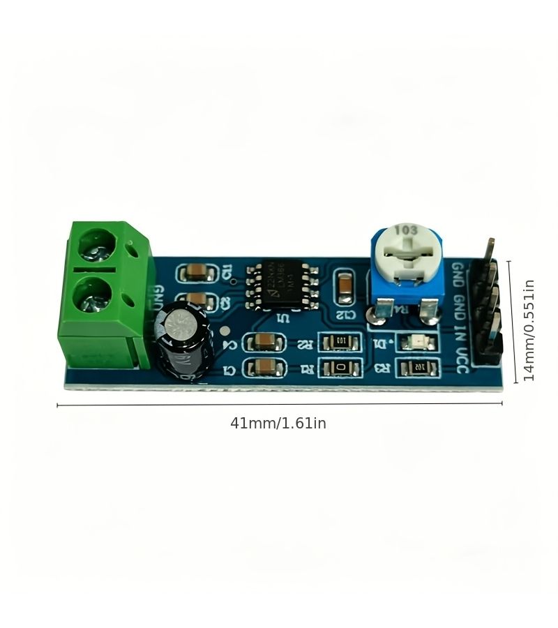 1pc LM386 Power Amplifier Board Blue Audio Amplifier Edition Mono Module - Image 3