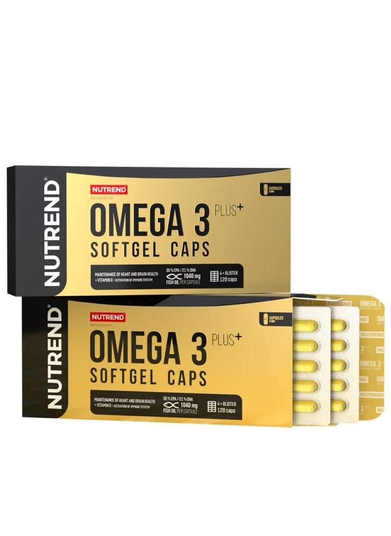 NUTREND - Omega 3 Plus Soft gel Caps 120 Capsule - Image 1