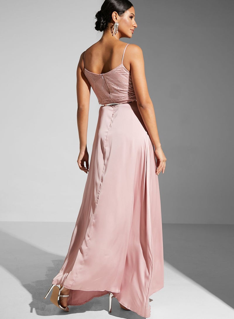 Ella Limited Edition Satin Slit Dress  - Image 2
