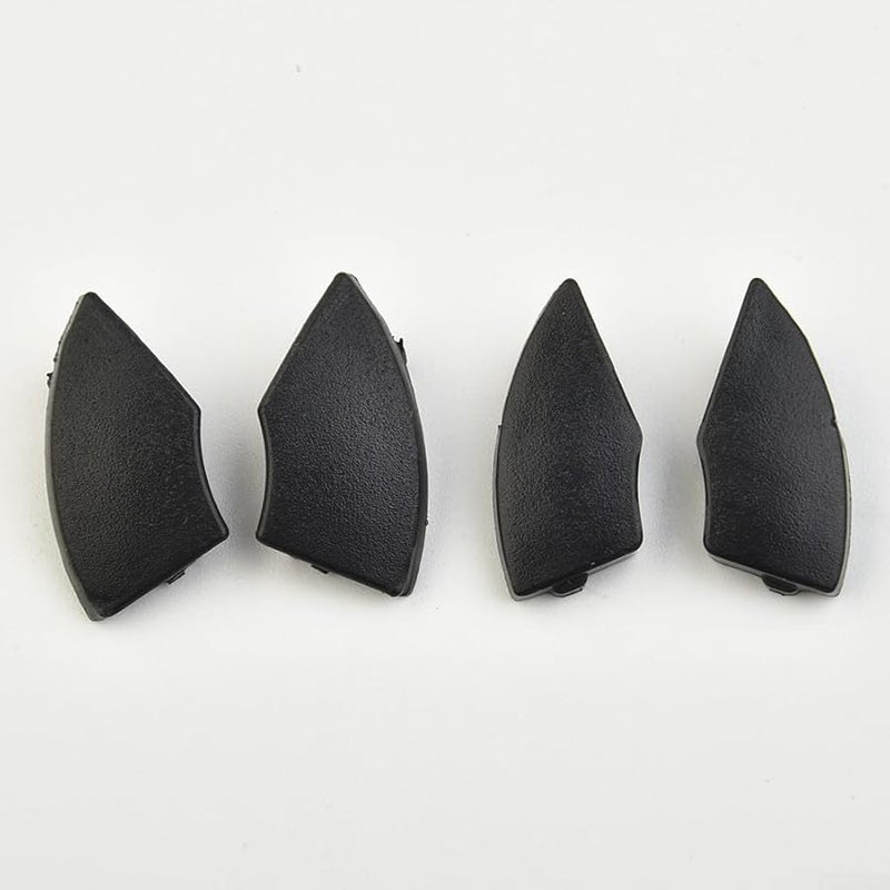 غطاء زر راديو CD لسيارة فيات 500 2008-2019، طقم من 4 قطع، أسود، إكسسوار لوحة القيادة الداخلية - Image 2