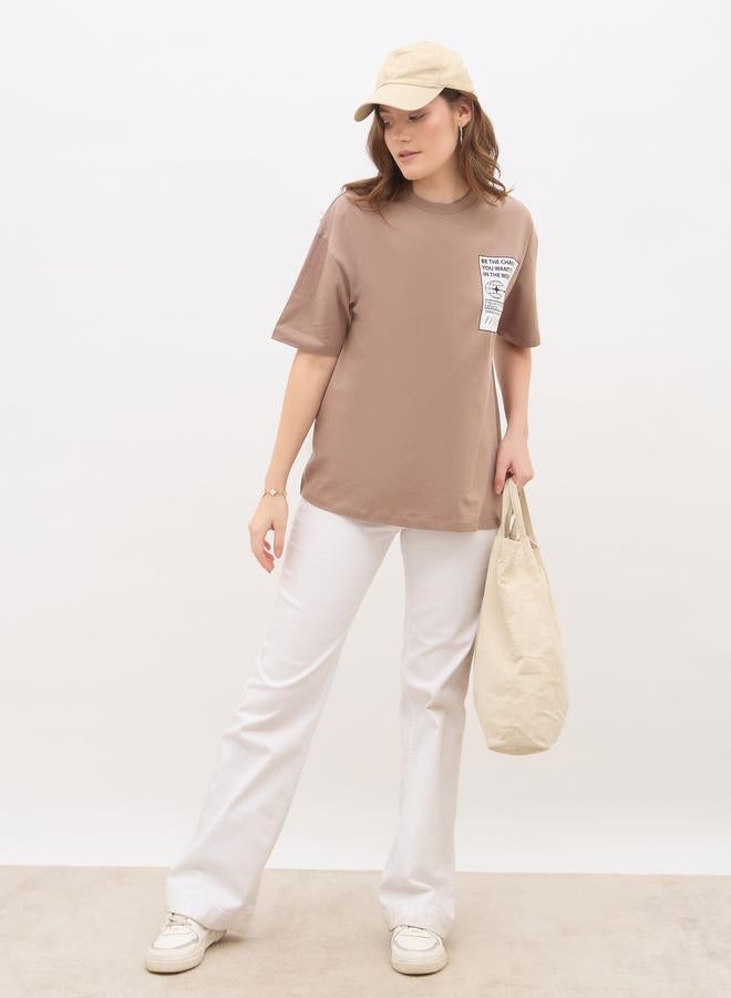 Styli Graphic Print Oversized T-Shirt - Image 1