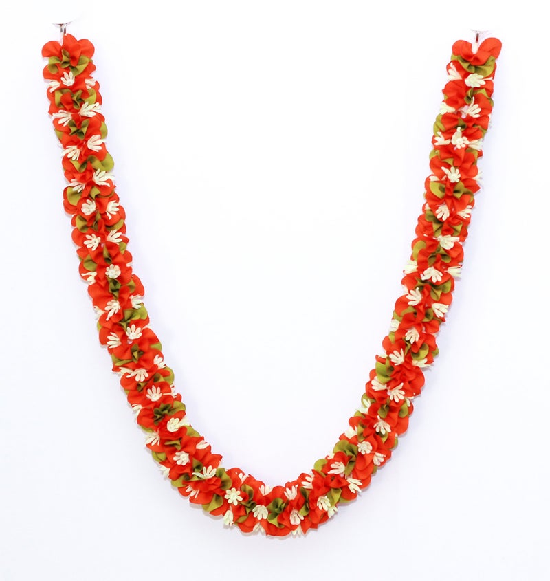 Daedal Crafters Flower Garland for Pooja Mandir Decoration, Hanging Mala for Photo Frame, Decorative Haar Mala for God Idols, Photo Frames of Loved Ones, Ancestors, Pitra & Pooja Room Decor (40 Inch) - Image 3