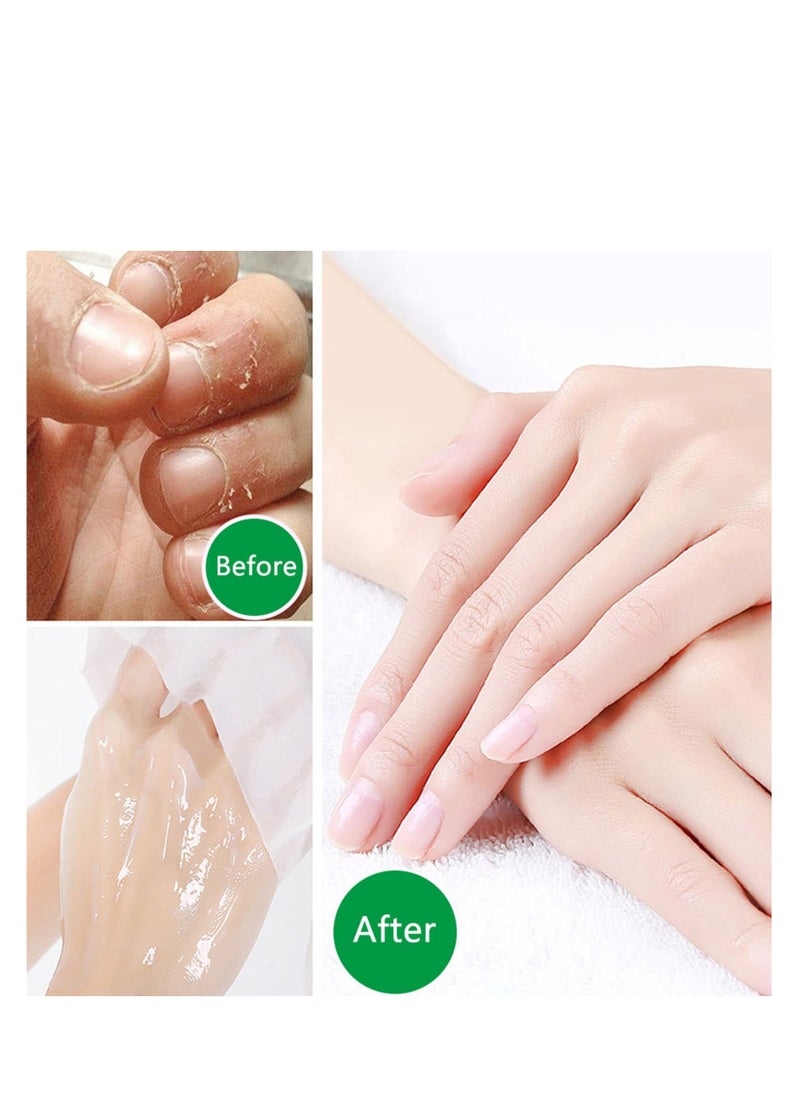 Generic - Hand Moisturiser Gloves, 3Pcs Hand Masks for Dry Hands, Plant Extracts for Dry, Aging, Cracked Hands Intense Skin Nutrition Hand Cream Mask, Whitening and Anti aging, Repair Rough Skin (Aloe Vera) - Image 1