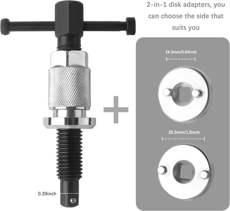 Stacool 5PCS Brake Caliper Compression Tool Set - Chrome-Plated Steel for Brake Pad Replacement - Image 4